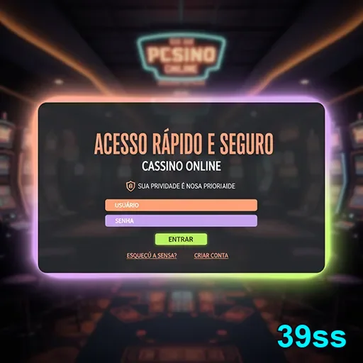 Tela de login do site 39ss com acesso rápido e seguro.