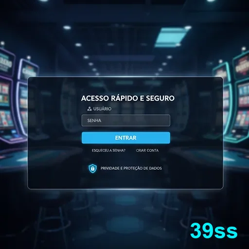 Tela de login do 39ss para acesso a serviços VIP.