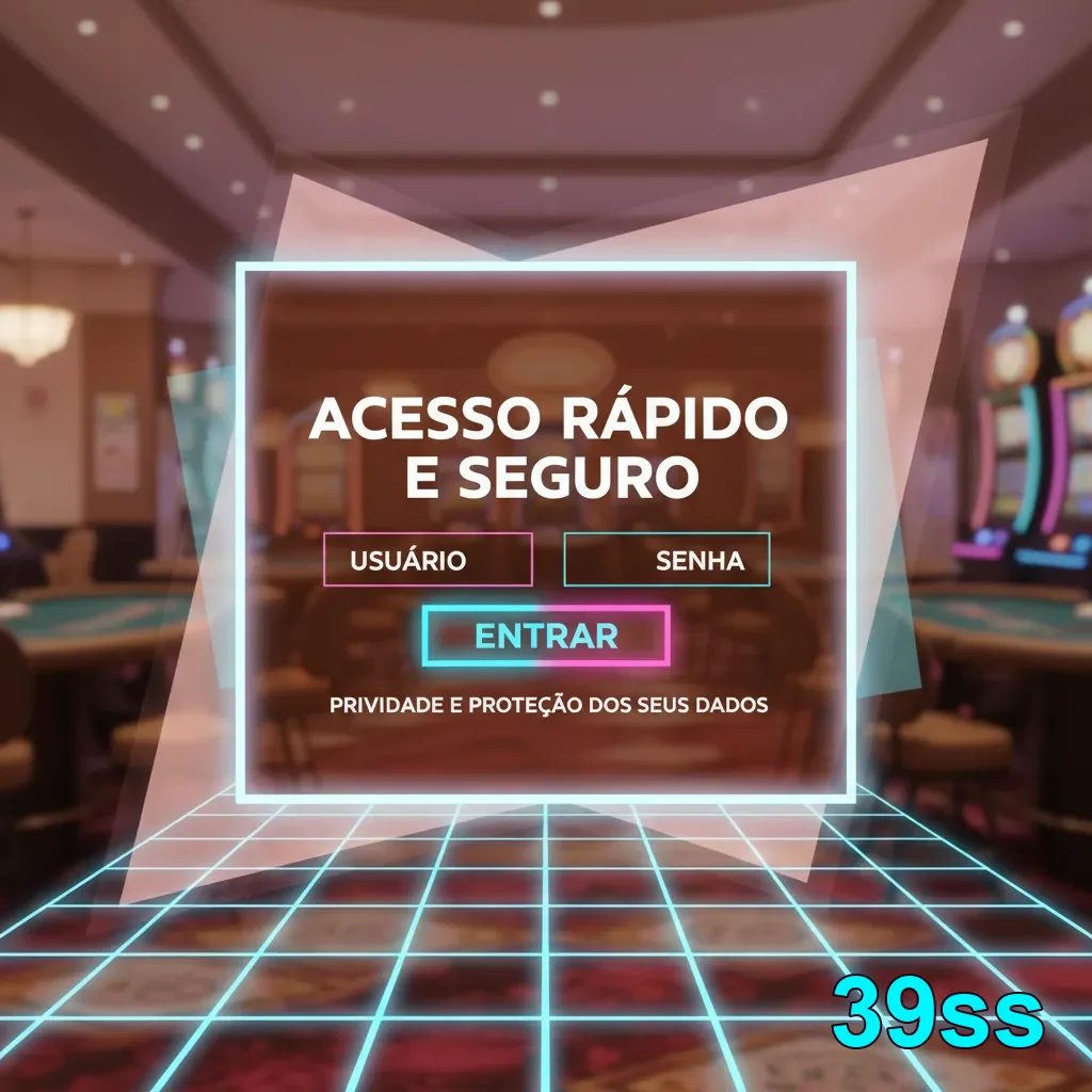 Tela de login do aplicativo 39ss com acesso seguro.