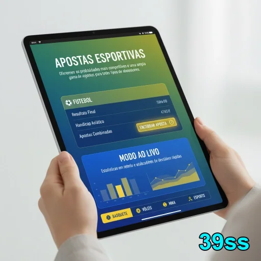 Interface do site 39ss mostrando apostas esportivas ao vivo.