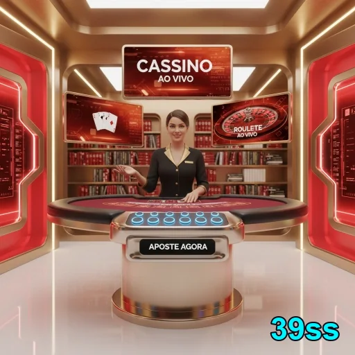 Dealer ao vivo na 39ss interagindo em mesa de roleta.