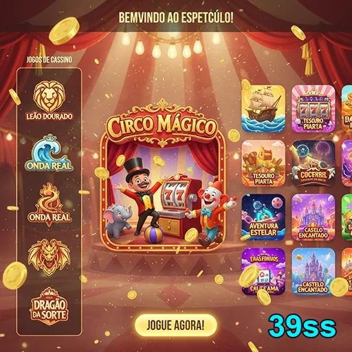 Imagem do Circo Mágico no site 39ss com jogos de cassino.