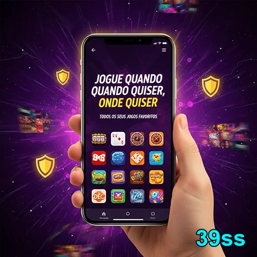 Jogador acessando slots no celular pelo 39ss de forma dinâmica.