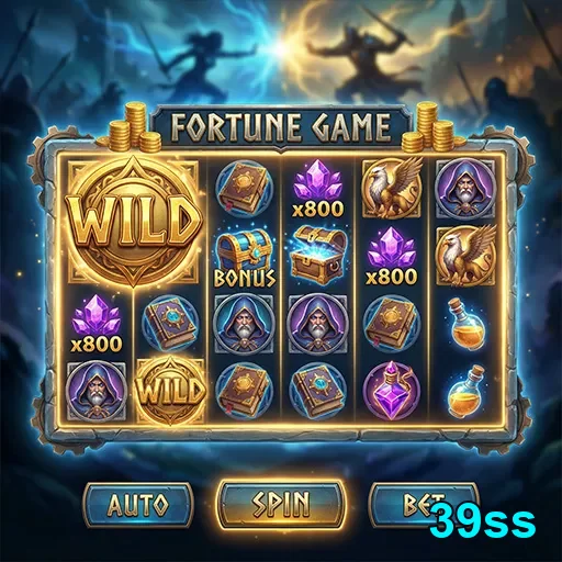 Interface do Fortune Game da 39ss com símbolos de jogos VIP.
