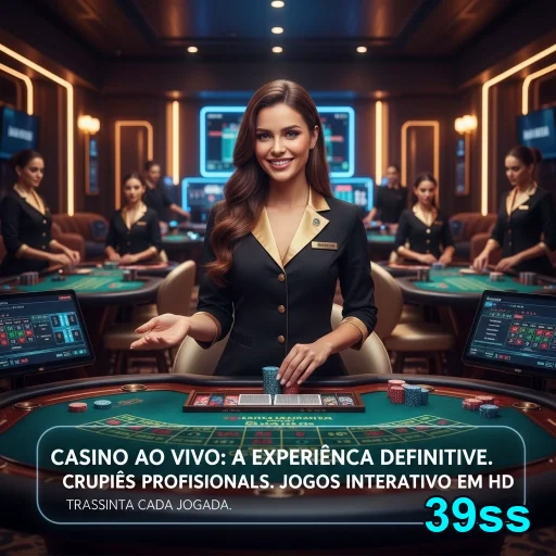 Croupiers profissionais interagem em jogos ao vivo na 39ss.