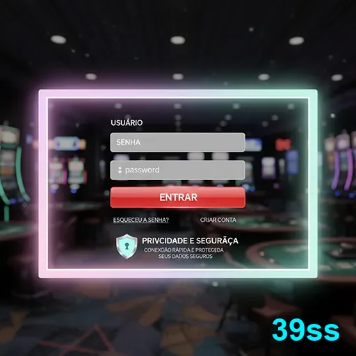 Tela de login para acesso exclusivo de serviços VIP na 39ss