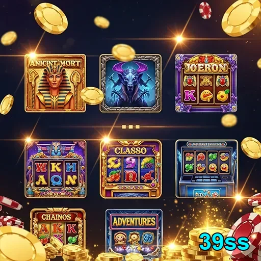 Vários slots e fichas na plataforma 39ss.