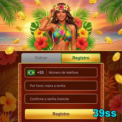 Tela de registro da plataforma 39ss com segurança visível.