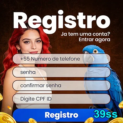 Tela de registro no 39ss com campos para cadastro.