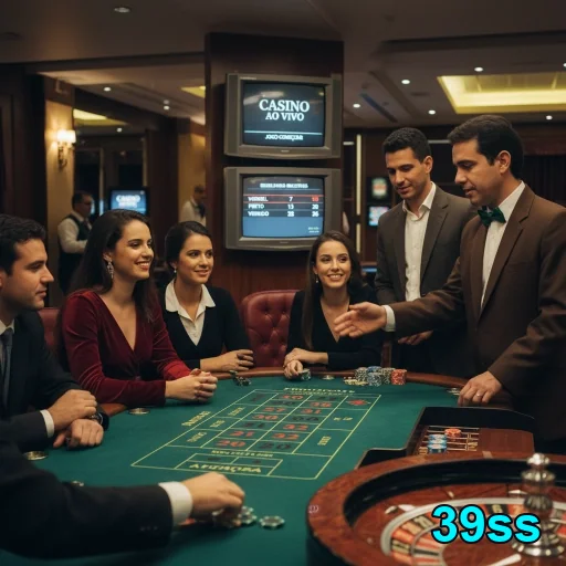 Jogadores interagindo com dealers ao vivo no 39ss.