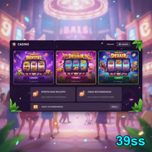 Interface do casino 39ss com jogos VIP destacados.