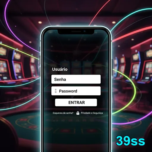 Tela de login do 39ss com opções de usuário e senha.